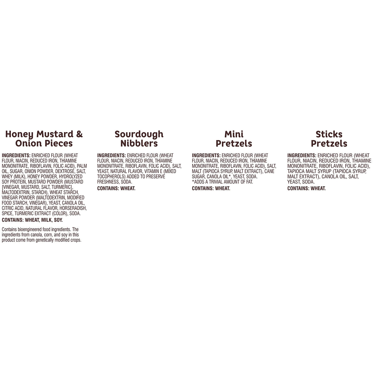 Snyder'S Of Hanover, Variety Pack Pretzels, Individual Packs, 4 Flavors, 36 Ct (Pack Of 36)