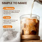 Venture Pal Mushroom Collagen Coffee - Instant Coffee with Biotin, Folate & Vitamin C - 30 Servings