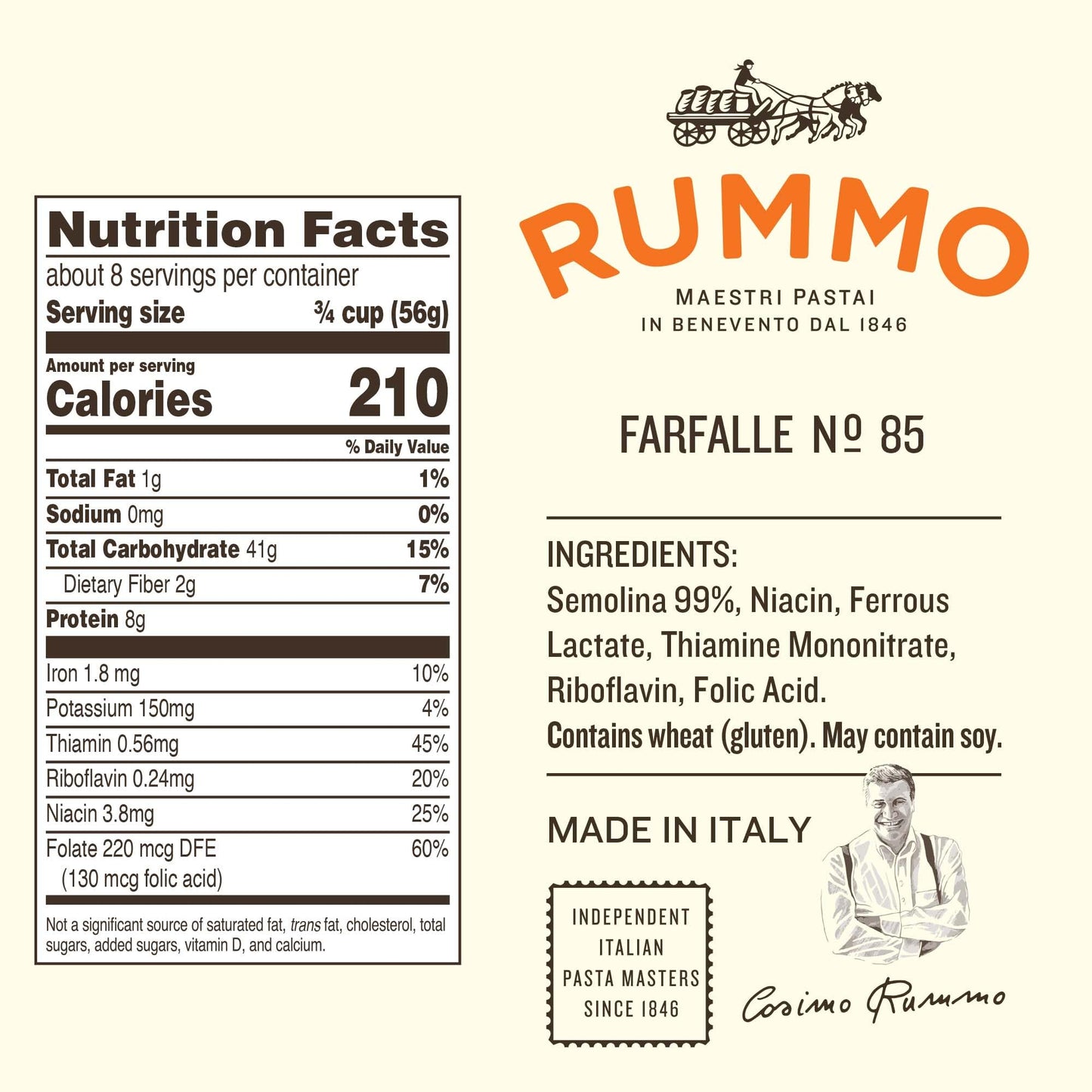 spirit-inspired flavorMO Farfalle Pasta, 16 oz, Pack of 1, Italian Pasta for Cooking