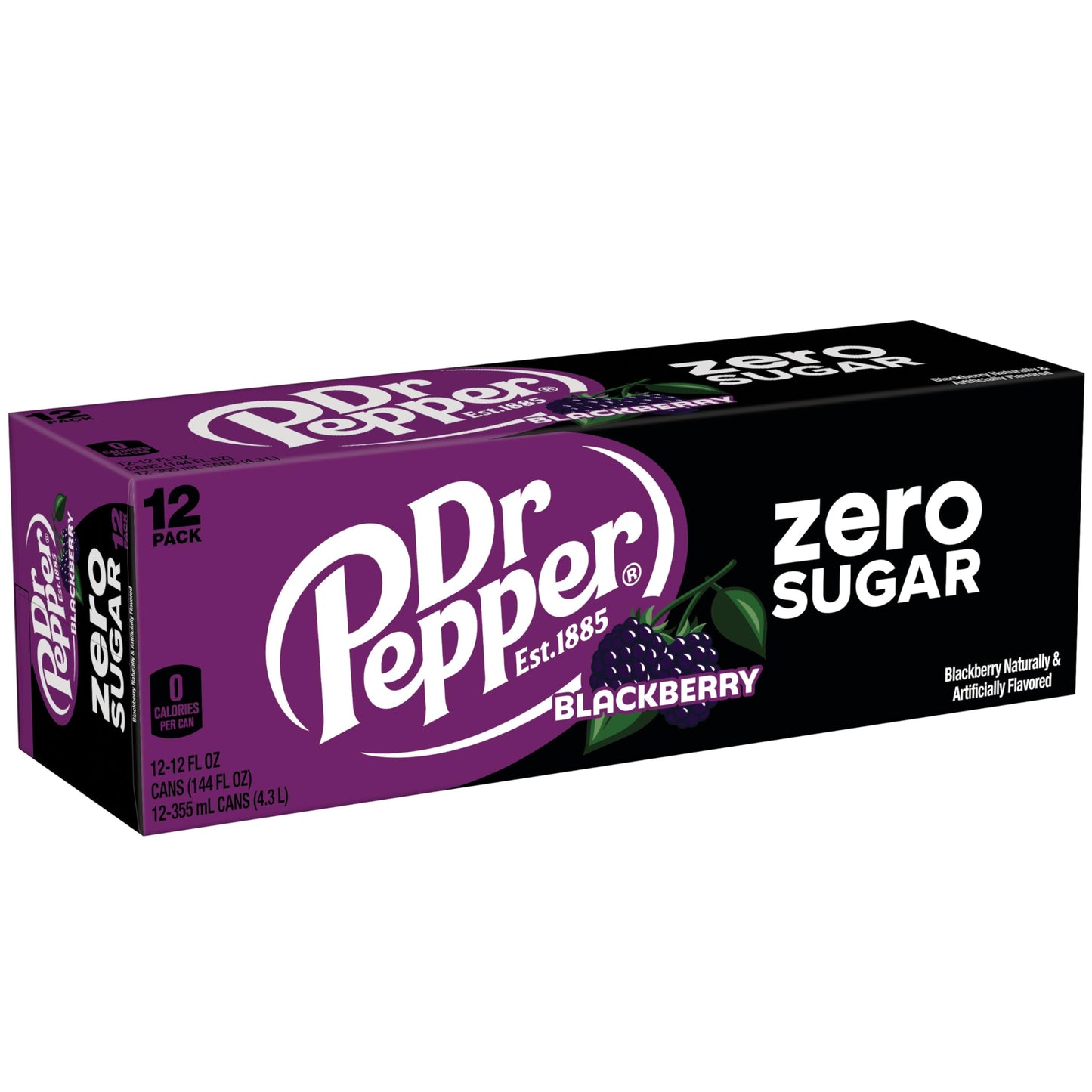 Dr. Pepper Blackberry Zero Sugar 12oz 12pk