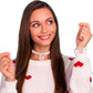 Fruidles Stretchable Valentines Heart Candy Bracelet, Multicolor Fruit-Flavored Chewables For Party Favors, 14G Bracelet (48-Pac