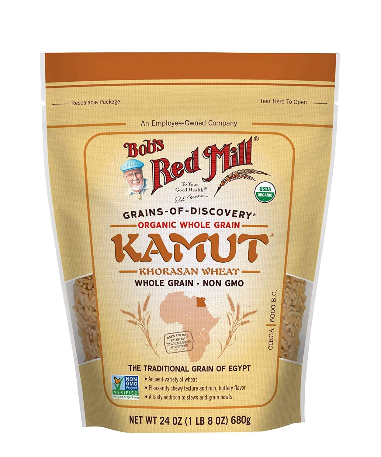 Bob'S Red Mill Organic Kamut Khorasan Berries, 24 Ounce (Pack Of 3)
