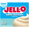 Jell-O White Chocolate Zero Sugar Instant Reduced Calorie Pudding & Pie Filling Mix, 1 oz. Box
