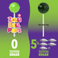 Zolli Ball Popz Green Apple & Strawberry - Sugar-Free, Allergy-Free, Vegan, Keto Lollipops For A Flavorful And Guilt-Free Treat