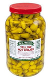 MRS KLEINS |YELLOW HOT CHILIES | Made with Natural Ingredients | Kosher, Low Carb, Gluten Free & Vegan |Chili Peppers 128 fl oz