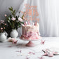 Rose Gold Glitter Happy 10Th Birthday Cake Topper, Butterfly Happy 10Th Birthday/Cheers To 10 Years, Butterfly Themed 10Th Birth