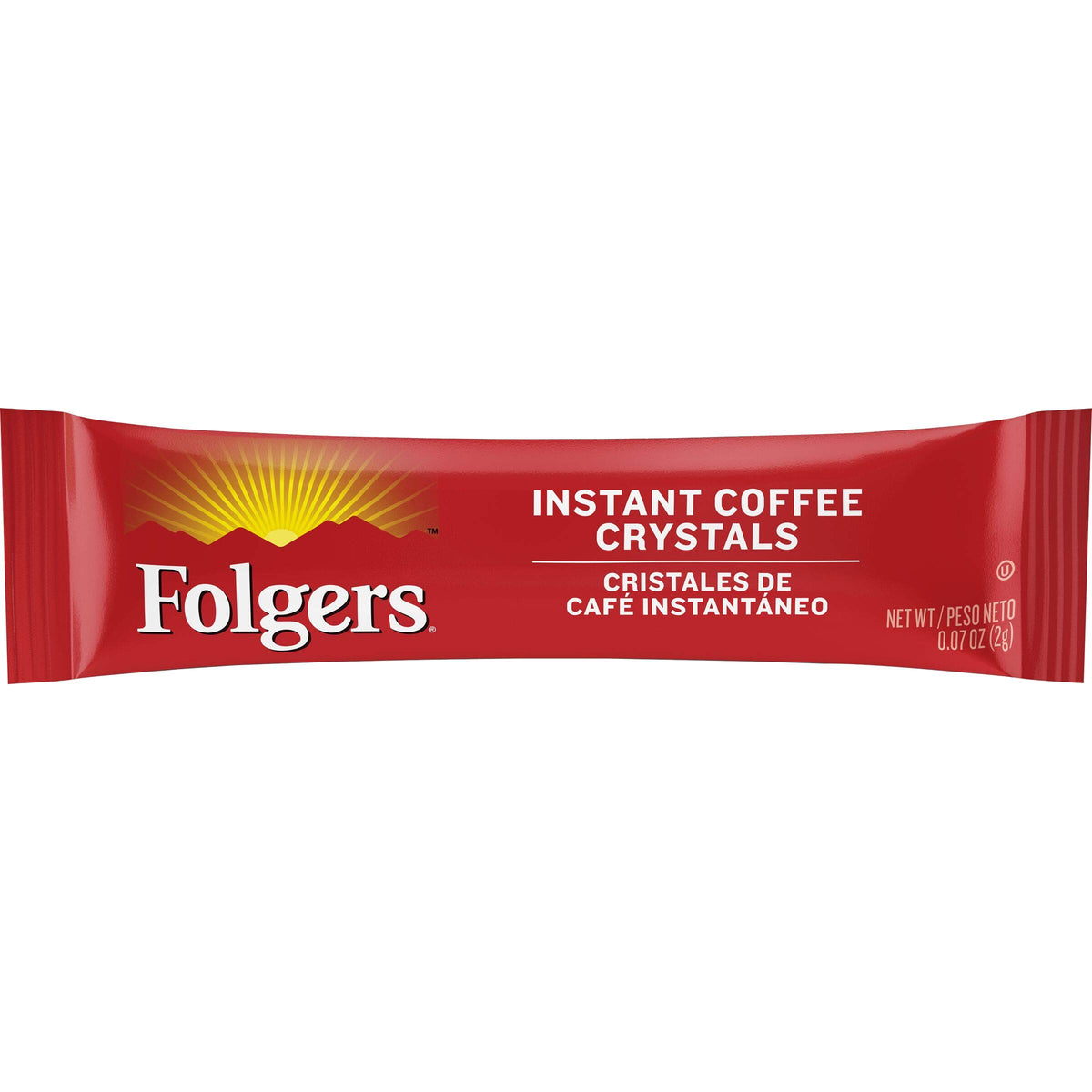 Folgers Classic Roast Instant Coffee Crystals, 7 Single Serve Packets (Pack Of 12)