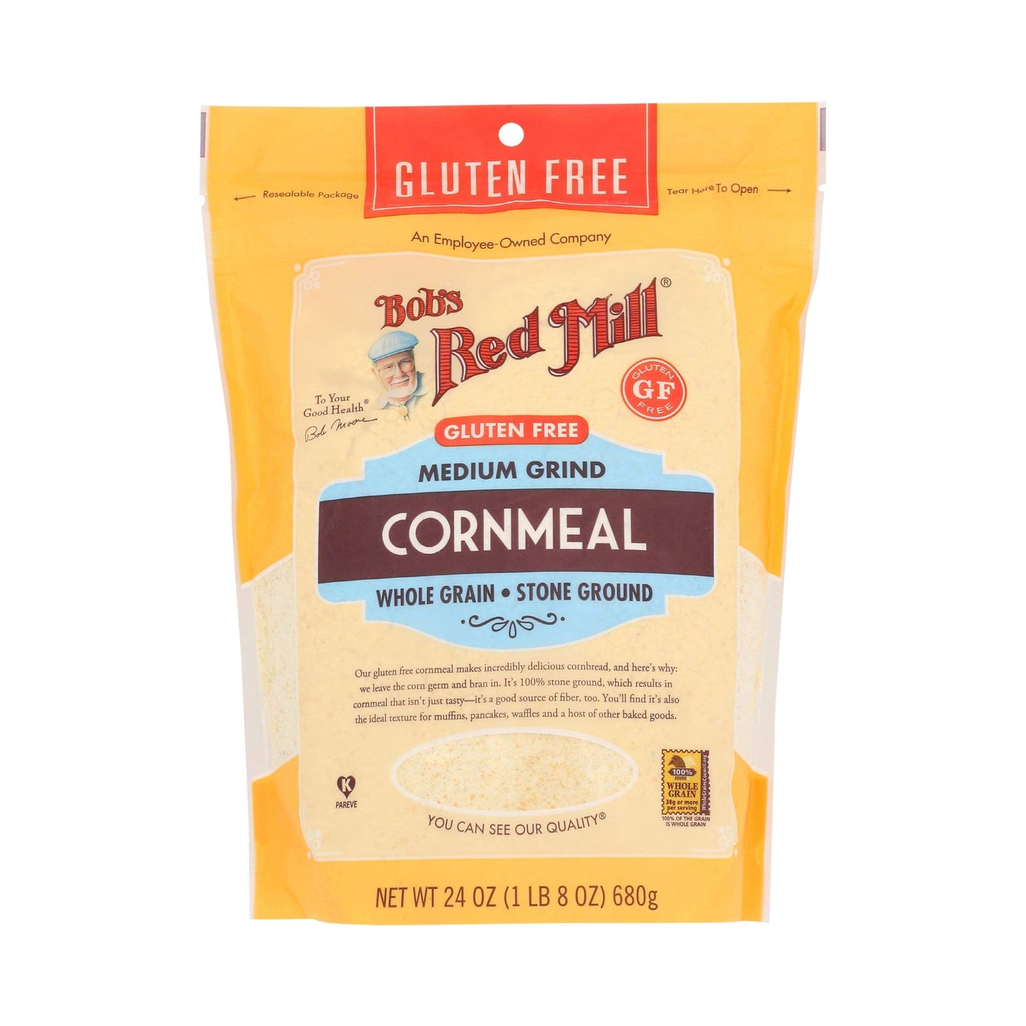 Bob'S Red Mill Gluten Free Cornmeal, 24 Oz