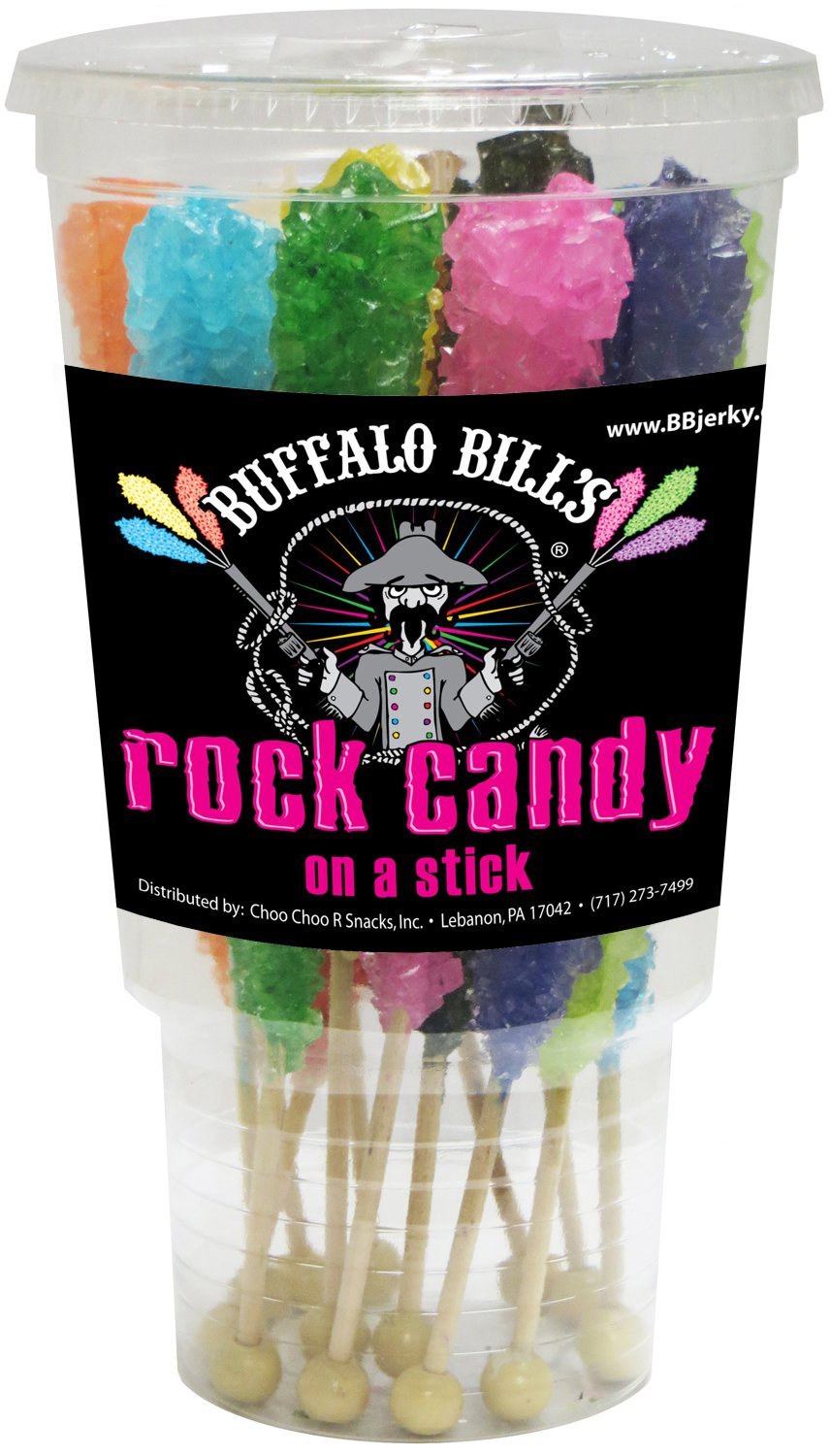 Buffalo Bills Mixed Rock Candy Sticks - 12 Count Assorted Flavors