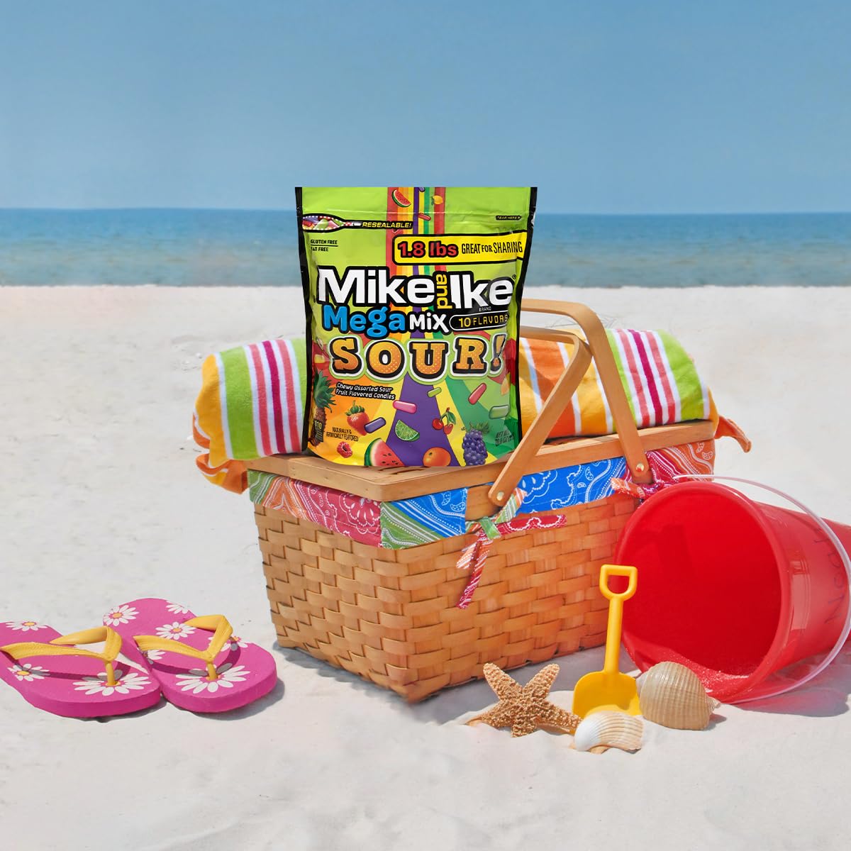 MIKE AND IKE 28.8OZ MEGA MIX SOUR STAND UP BAG 6CT CASE