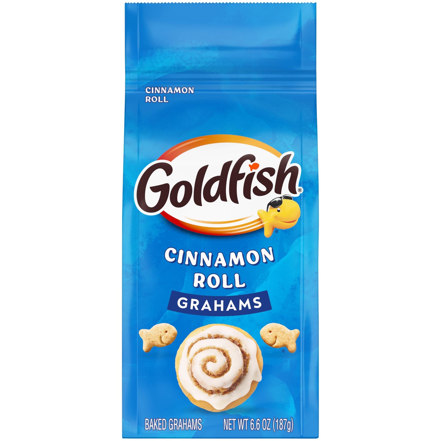 Goldfish Grahams Cinnamon Roll Baked Snack Crackers, 6.6 Oz Bag