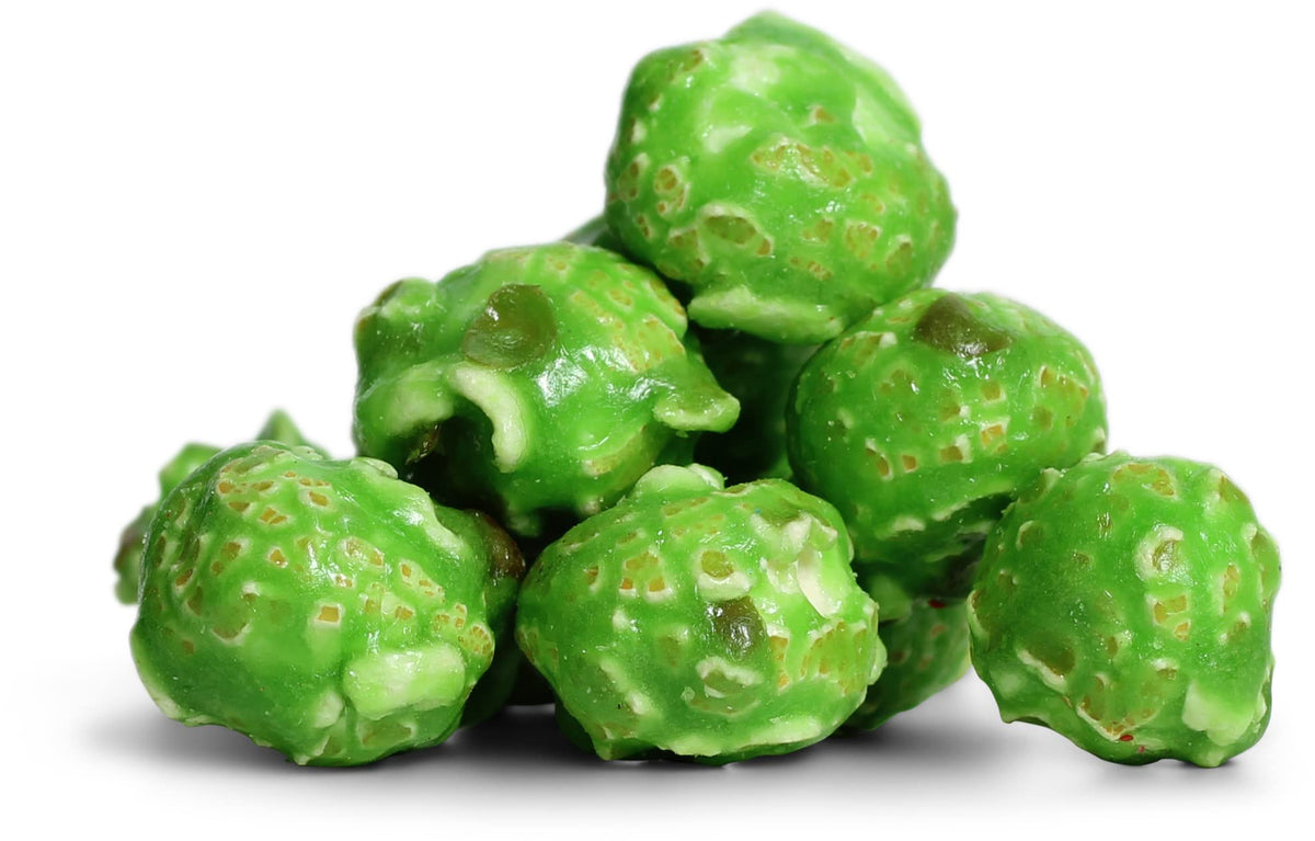 Gourmet Green Apple Flavored Popcorn by Its Delish - 1 lb bulk Bag | Air Popped Pop Corn Snack - Fruity Green Themed Candy Conf