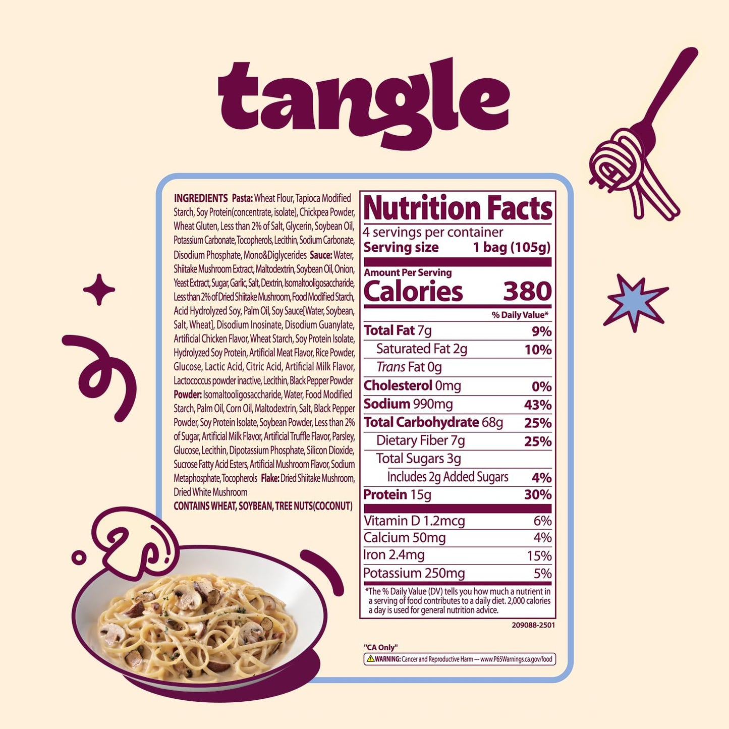 Tangle Creamy Mushroom Pasta Multi