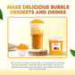 Fanale Peach Popping Boba Pearls, Vegan, Non-GMO, Gluten-Free, 7 lb (Pack of 4)