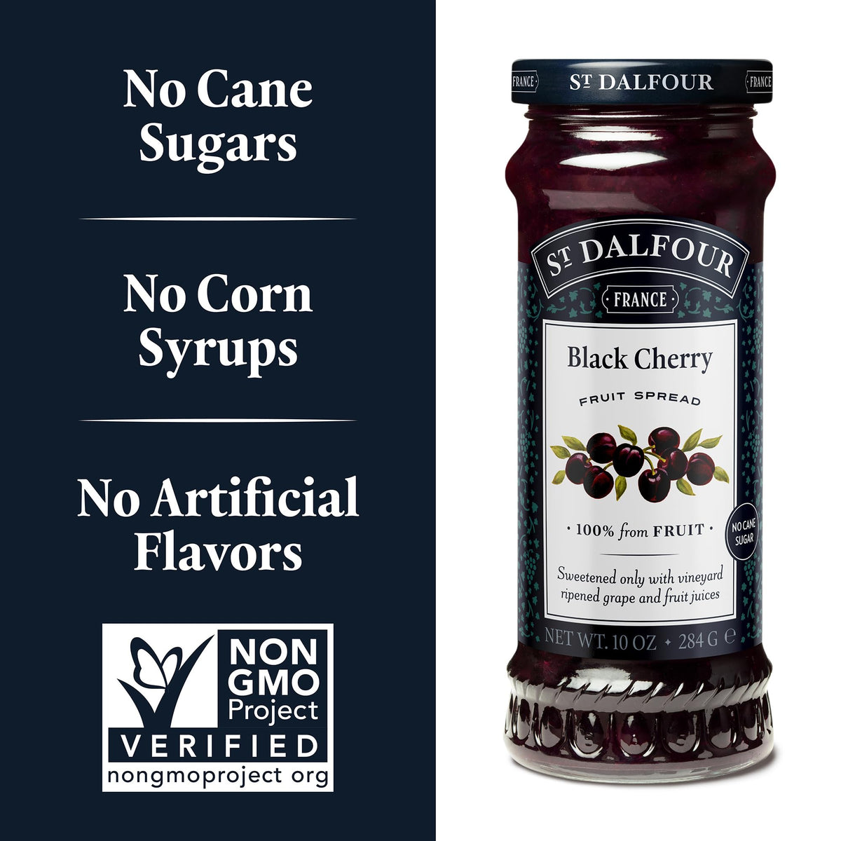 St. Dalfour Black Cherry Conserves, 10 Ounce (Pack Of 6)