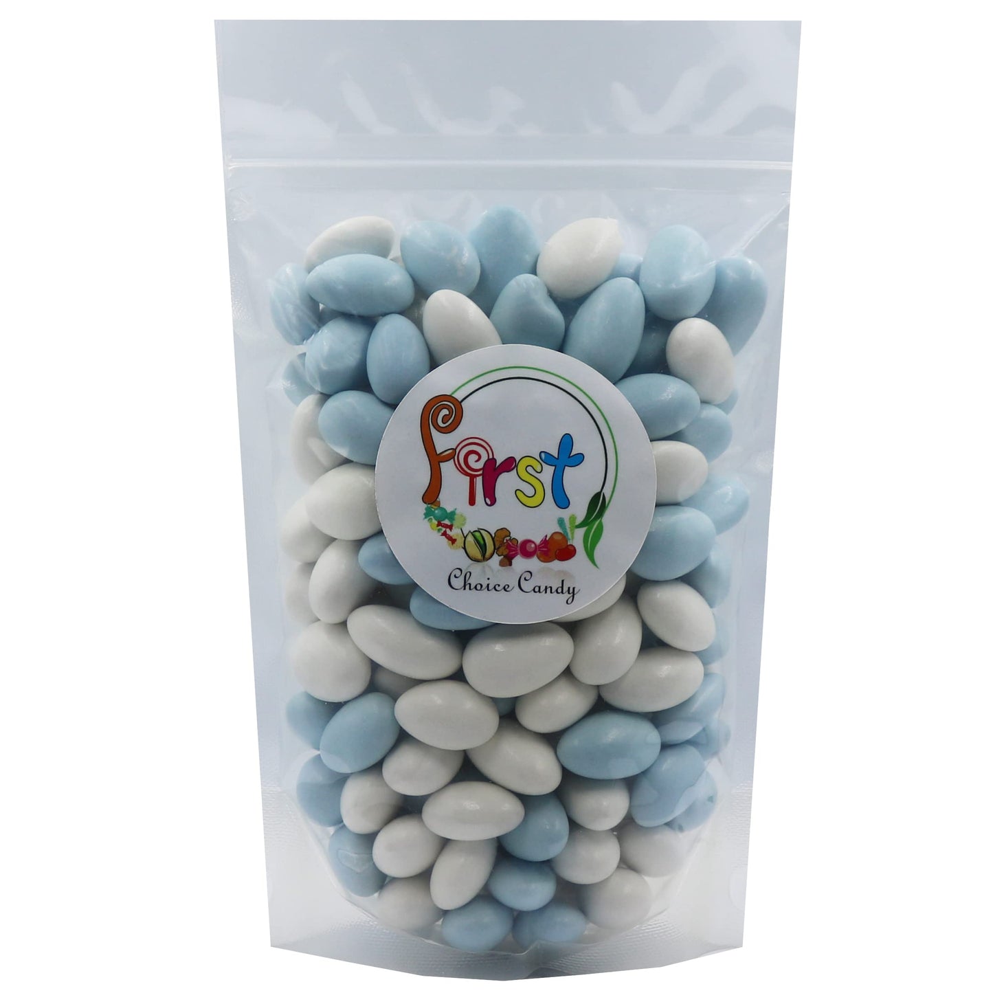 Firstchoicecandy Jordan Almonds (10 Pound, Baby Blue & White)