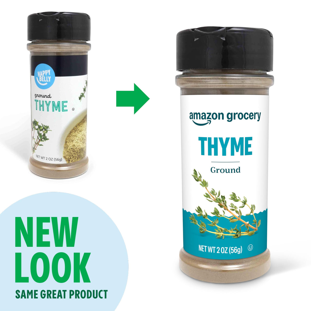 large online retailer Grocery Ground Thyme, 2 Ounce, Previously Happy Belly, Packaging May Vary
