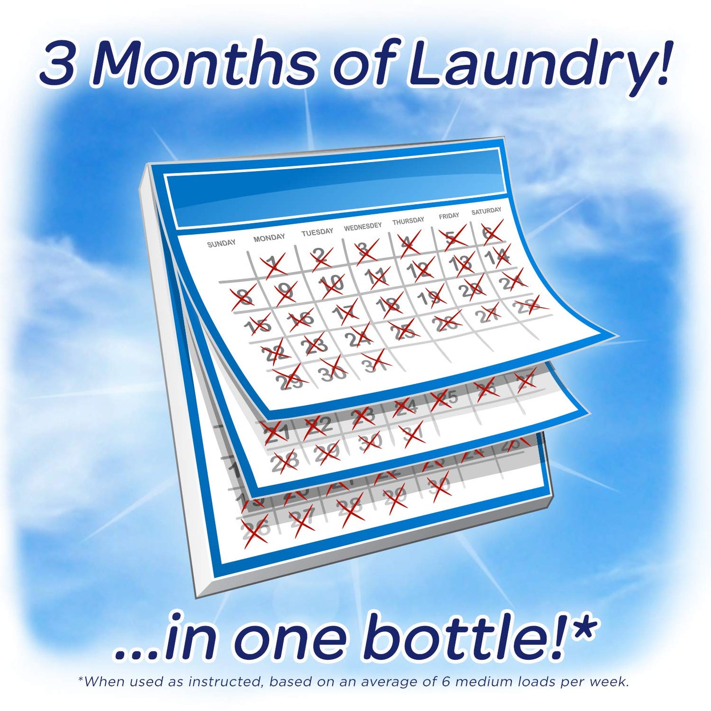 All Laundry Detergent Liquid, Free Clear For Sensitive Skin, Odor Relief, Unscented And Hypoallergenic, 2X Concentrated, 90 Load