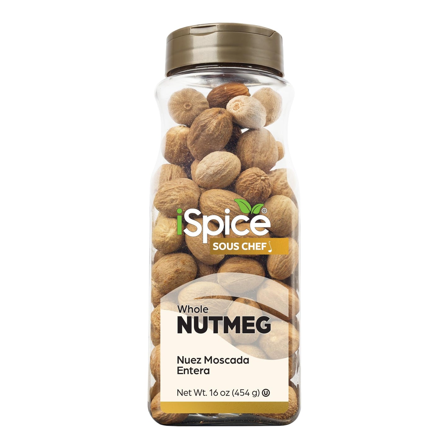 Ispice | Nutmeg Whole | 16 Oz | Bulk Size | Gourmet Spice | Kosher
