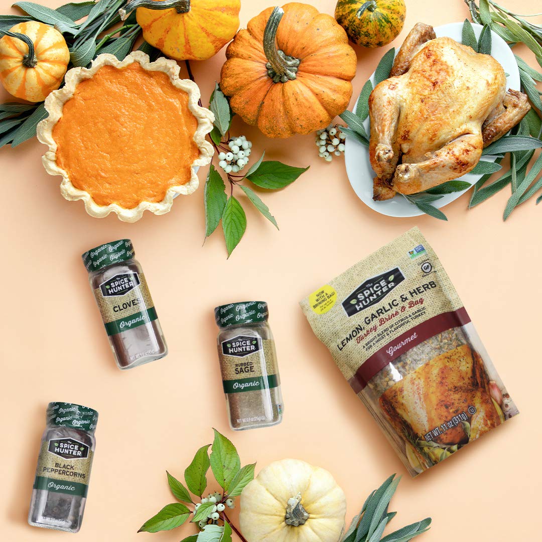 Spice Hunter Turkey Brine & Bag, Lemon, Garlic and Herb, 11 Ounce