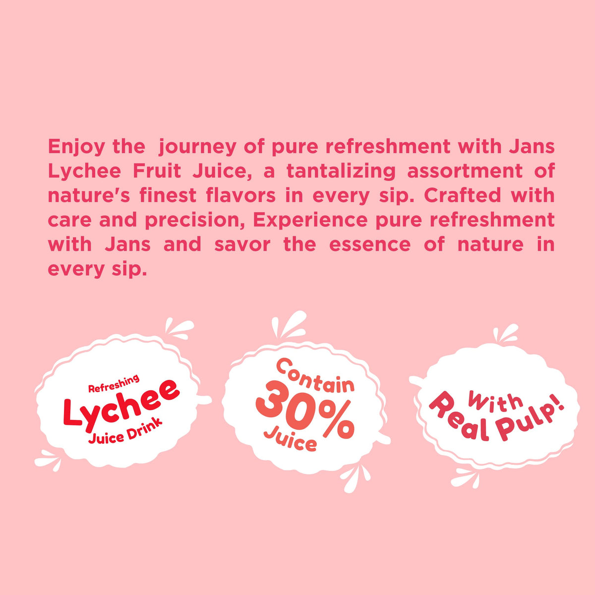 Lychee Juice With Pulp, 16.9 Oz (Bulk Pack Of 12) By Jans | 100% Pure Lychee Juice Drink | No Sugar Added, Not From Concentrate,
