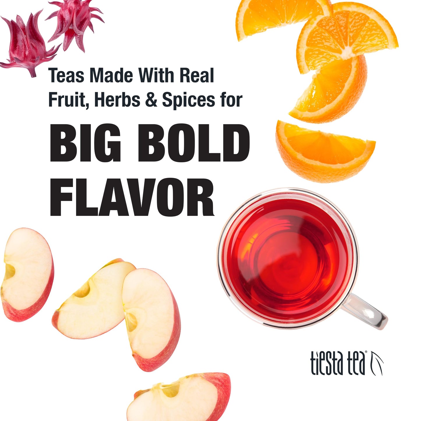 Tiesta Tea - Orange Tango | Loose Leaf | Orange Hibiscus Herbal Tea | Premium Non-Caffeinated Fruit Blend | Makes Hot Or Iced & Up To 25 Cups | 2Oz Resealable Pouch