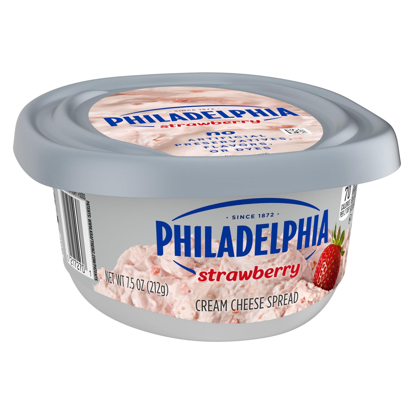 Philadelphia Strawberry Cream Cheese Spread, 7.5 oz Tub