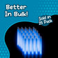 Windy City Novelties - 25 Pack - 6    Premium Glow Sticks (Blue)