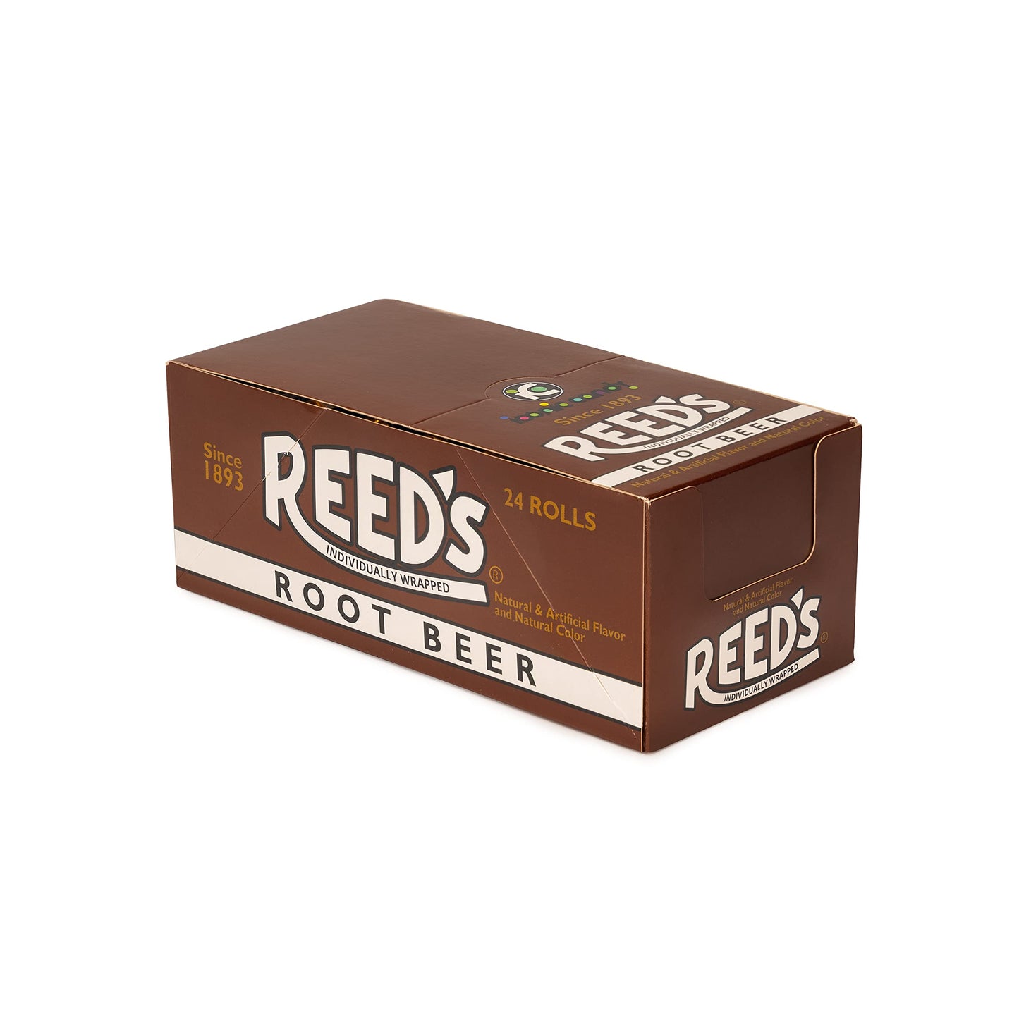 Reeds Root malt-inspired Candy Rolls - Traditional Hard Candy, Creamy Flavor, 24 Count Pack