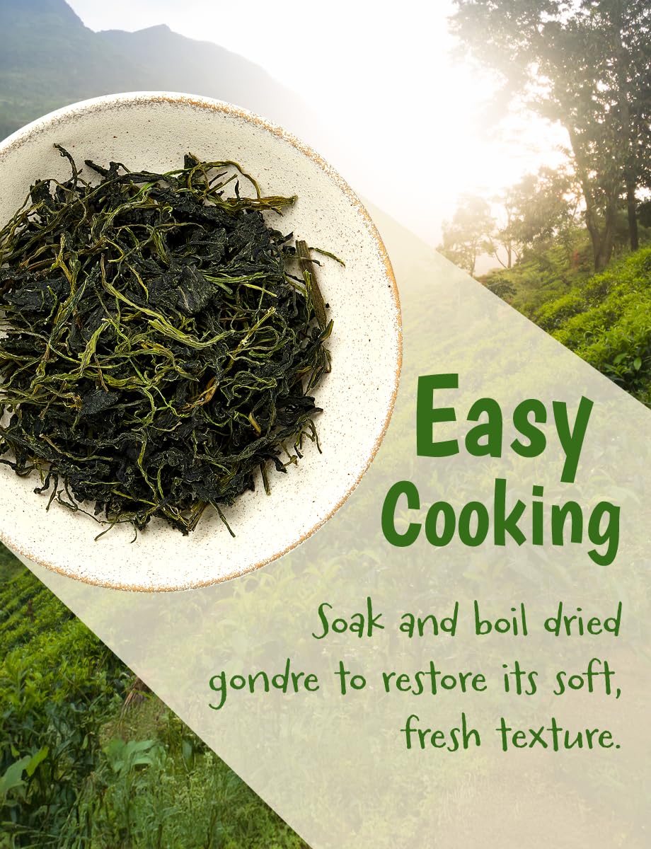NICE WITCHS Korean Gondre Dried Wild Thistle for Bibimbap - 3.5 oz (100g) Natural Mountain Vegetable