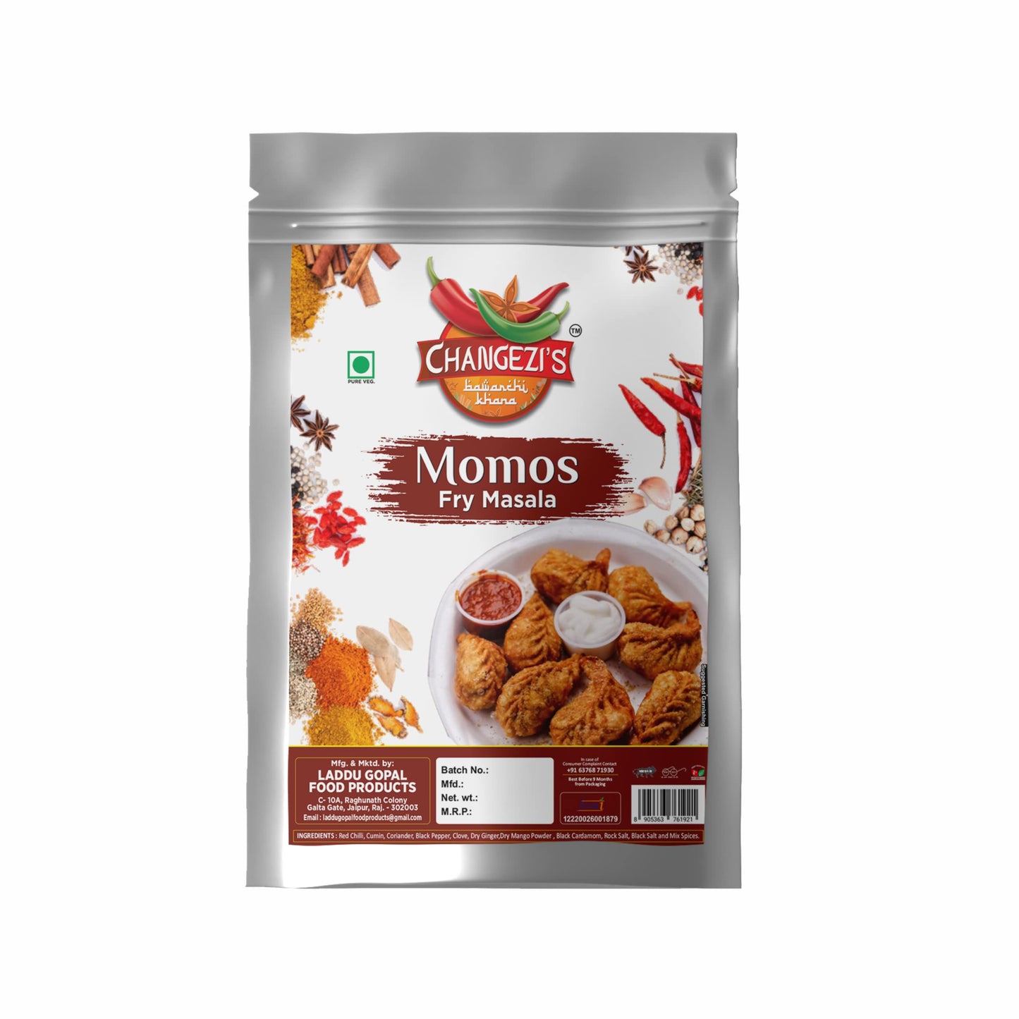 Authentic Chinese Tradition Momo Fry Masala|Whole Spices Blend With Authentic Traditional Taste||Natural Spices|No Preservatives