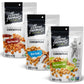 Three Farmers - Roasted Chickpeas Variety Pack | Sea Salt & Lime, Barbecue, & Sea Salt | 3 Pack -4.2oz | Gluten-Free | Vegan | K