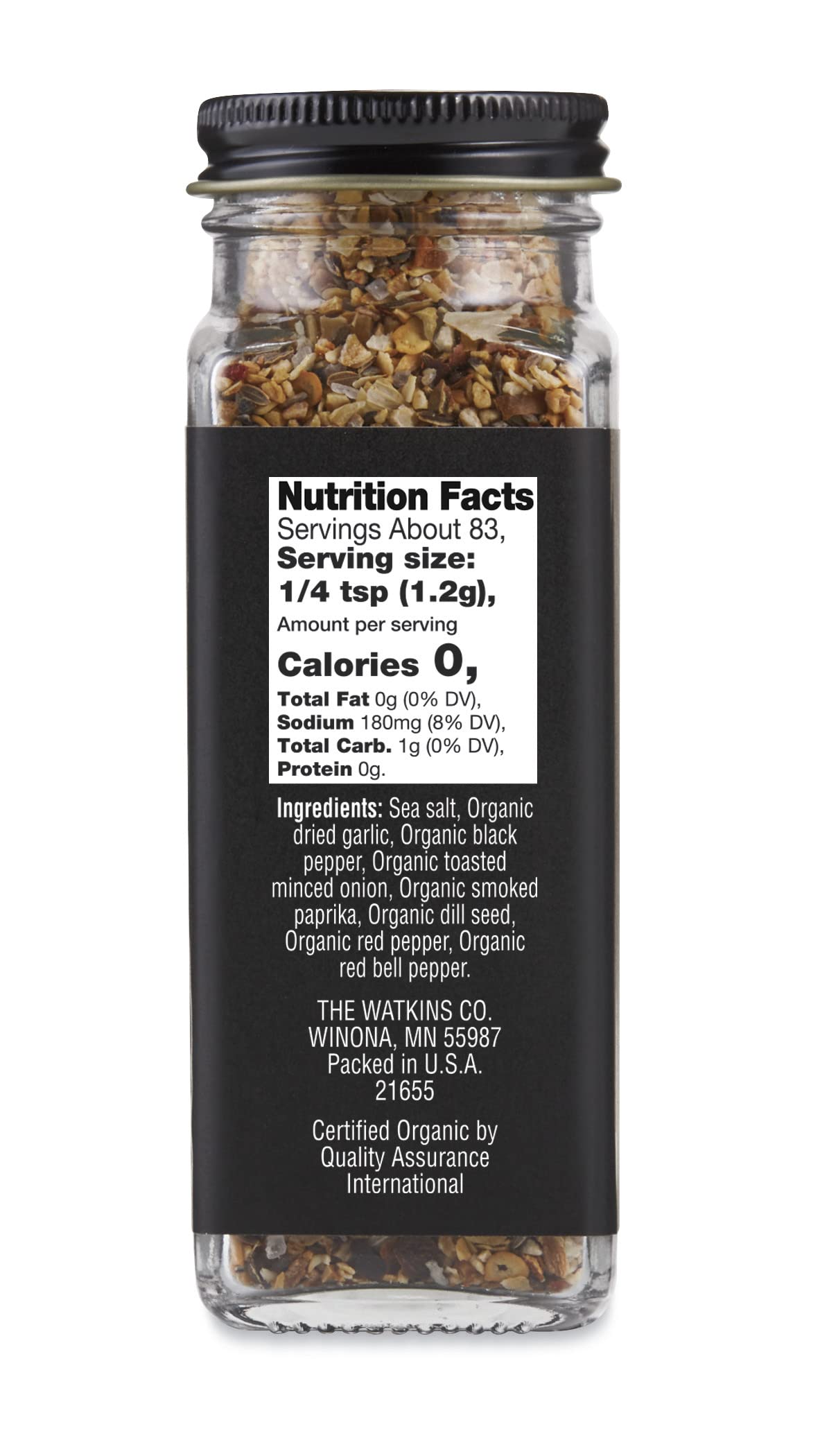 Watkins Organic Grilling Steak Seasoning, 3.5 Oz, 3-Pack