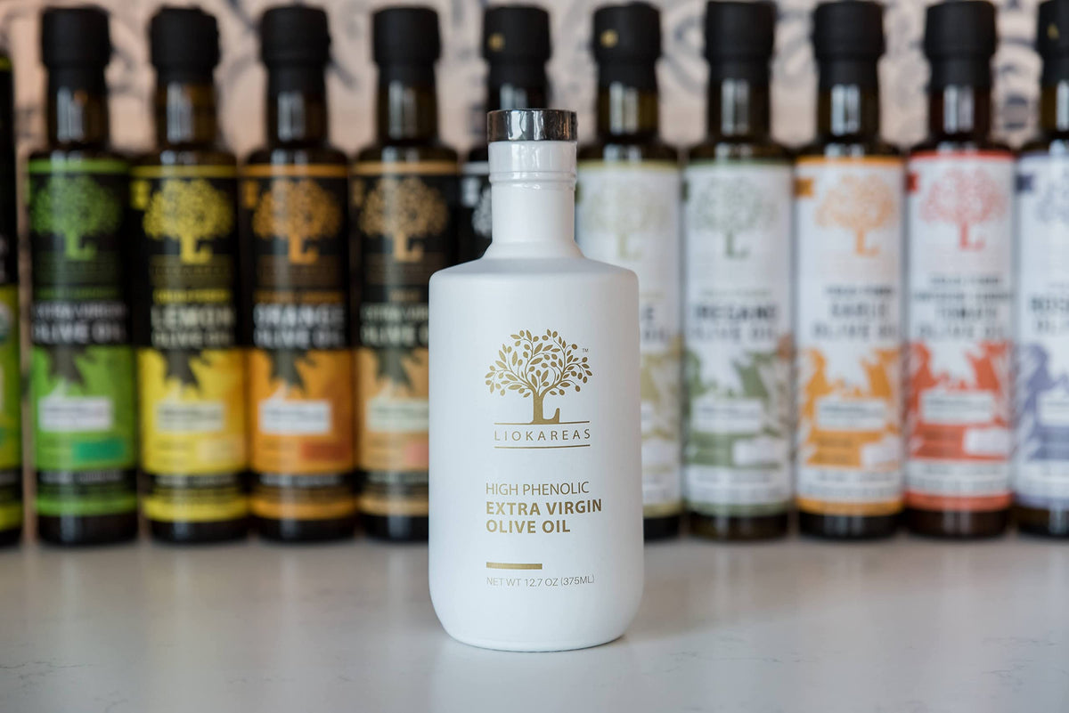 Liokareas Extra Virgin Olive Oil – Cold Pressed, Rich in Oleocanthal, 375mL