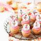 Keaziu 40PCS Edible Cupcake Toppers Ballerina Tutu Picks 2x0.05 Pink Purple Blue Green for Wedding Baby Shower Birthday Party