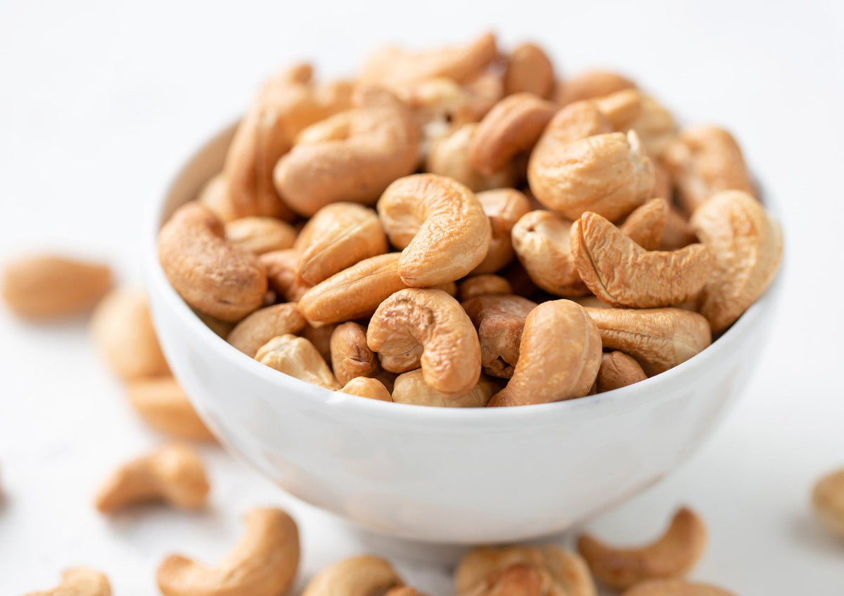 Food To Live Dry Roasted Whole Cashews With Himalayan Salt, 3 Pounds - Oven Roasted Lightly Salted Fancy Cashew Nuts, No Oil Added, Vegan, Kosher, Bulk. Crunchy Texture. Great Snack