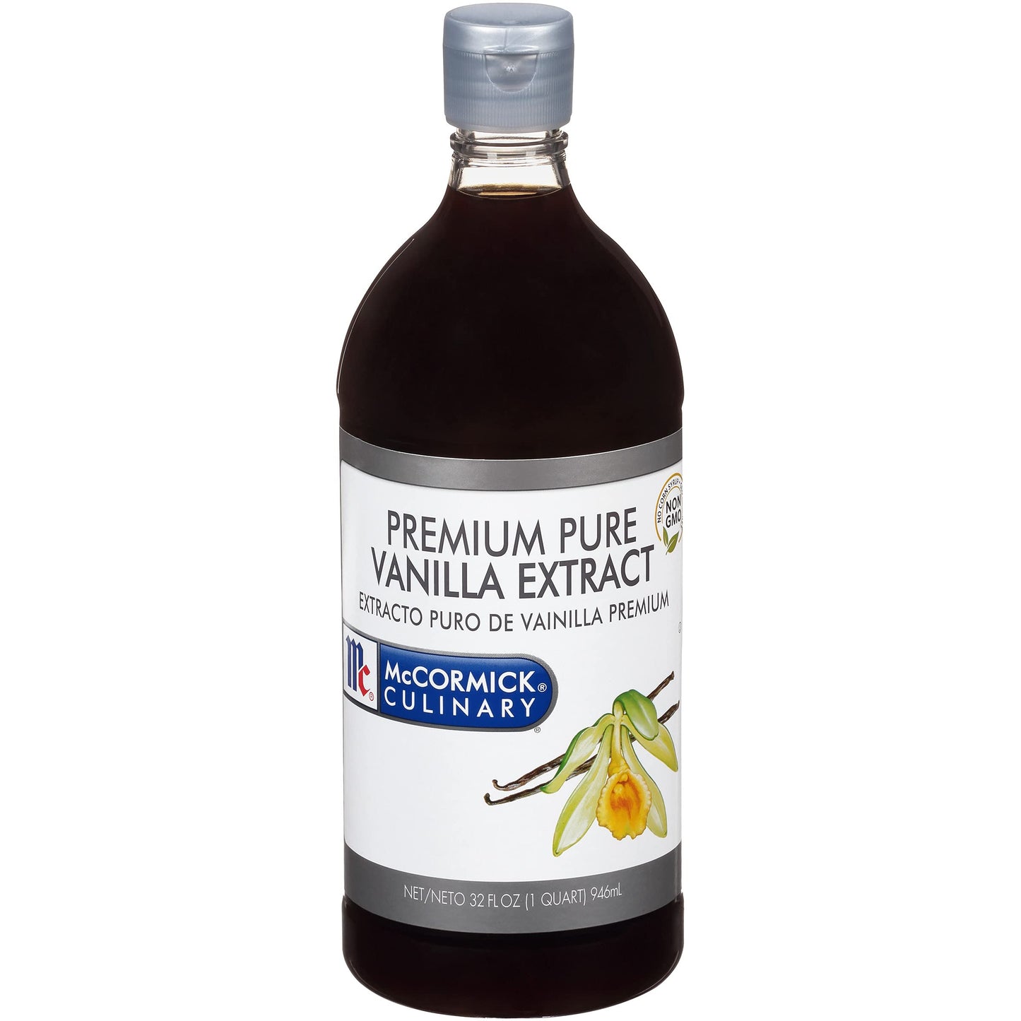 McCormick Culinary Vanilla Extract, Pure, Gluten Free, 32 fl oz, Dark Pure