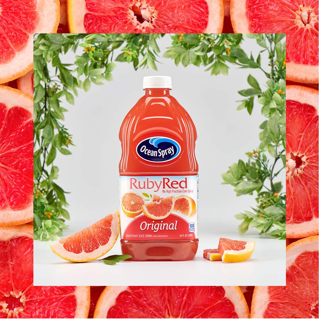 Ocean Spray Ruby Red G fruit Drink, 64-Ounce Bottles, Pack of 8