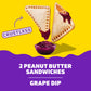 Lunchables PB&J Peanut Butter Sandwich & Grape Dip, 2.27 oz Pack