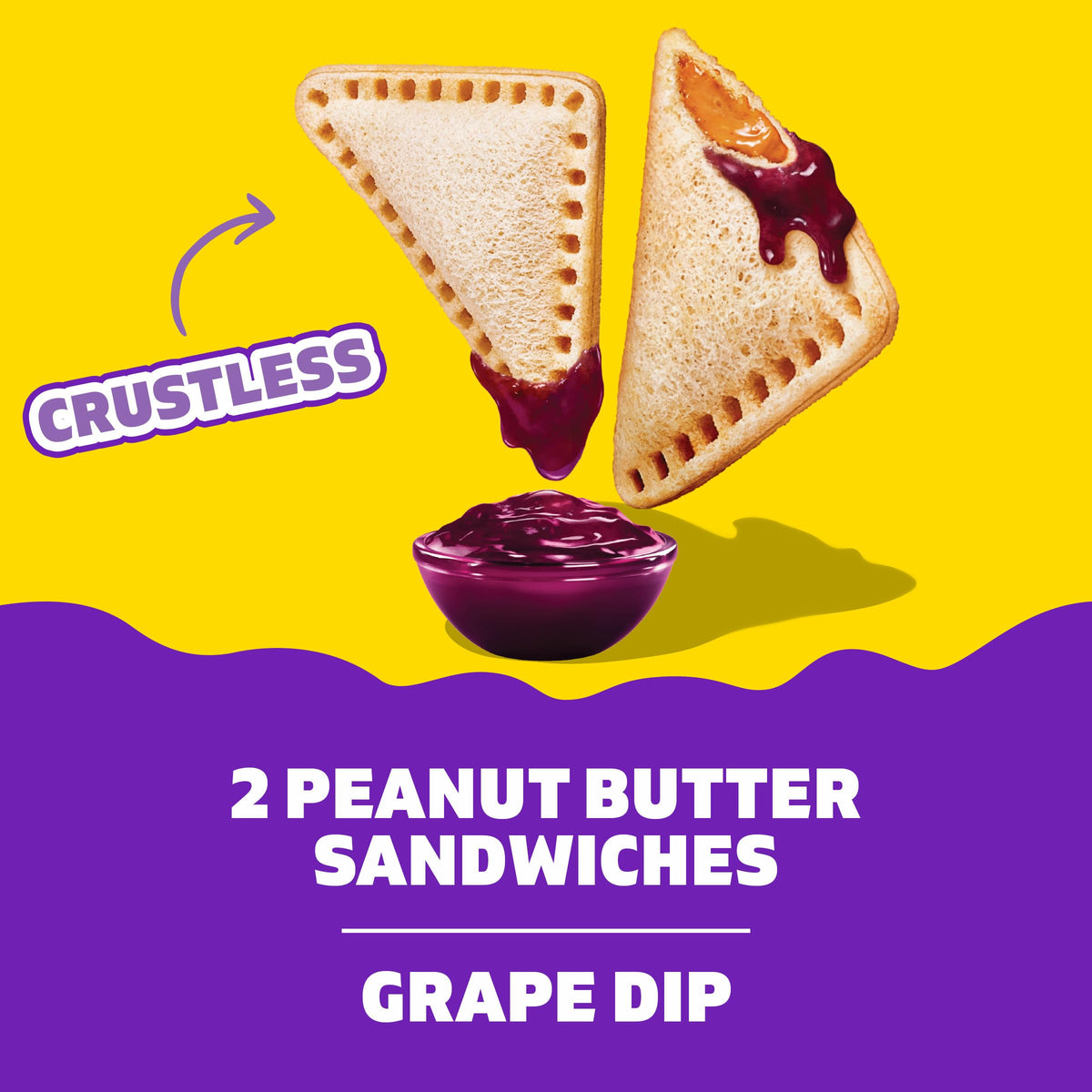 Lunchables PB&J Peanut Butter Sandwich & Grape Dip, 2.27 oz Pack