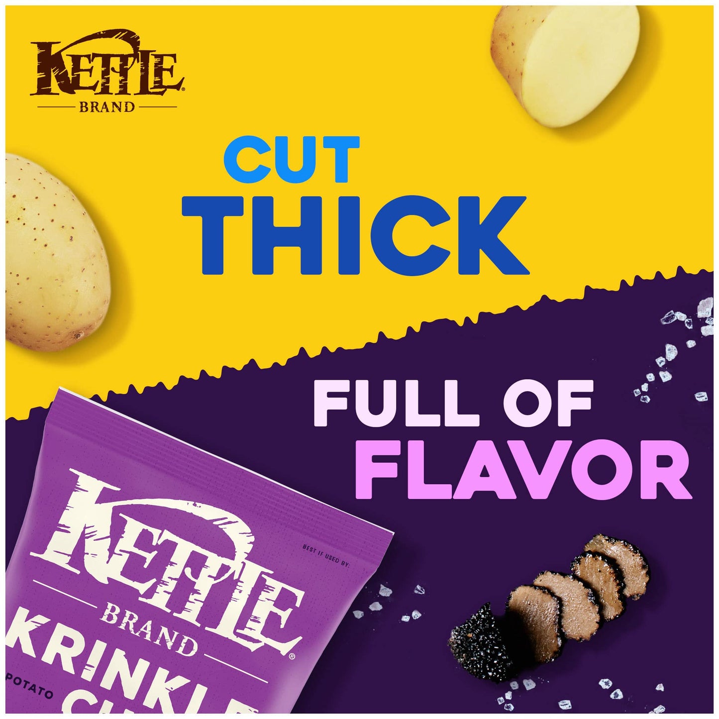 Kettle Brand, Truffles Sea Salt Chips, 8.5Oz