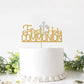 OASISGUEST First Communion Cake Topper, Gold Glitter, 2.76 x 0.04, Baptism Decoration for Kids, Baby Shower, First Birthday