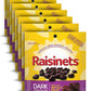 Raisinets, Dark Chocolate Covered California Raisins, 8.0 Oz Resealable Bag, Bulk 8 Pack