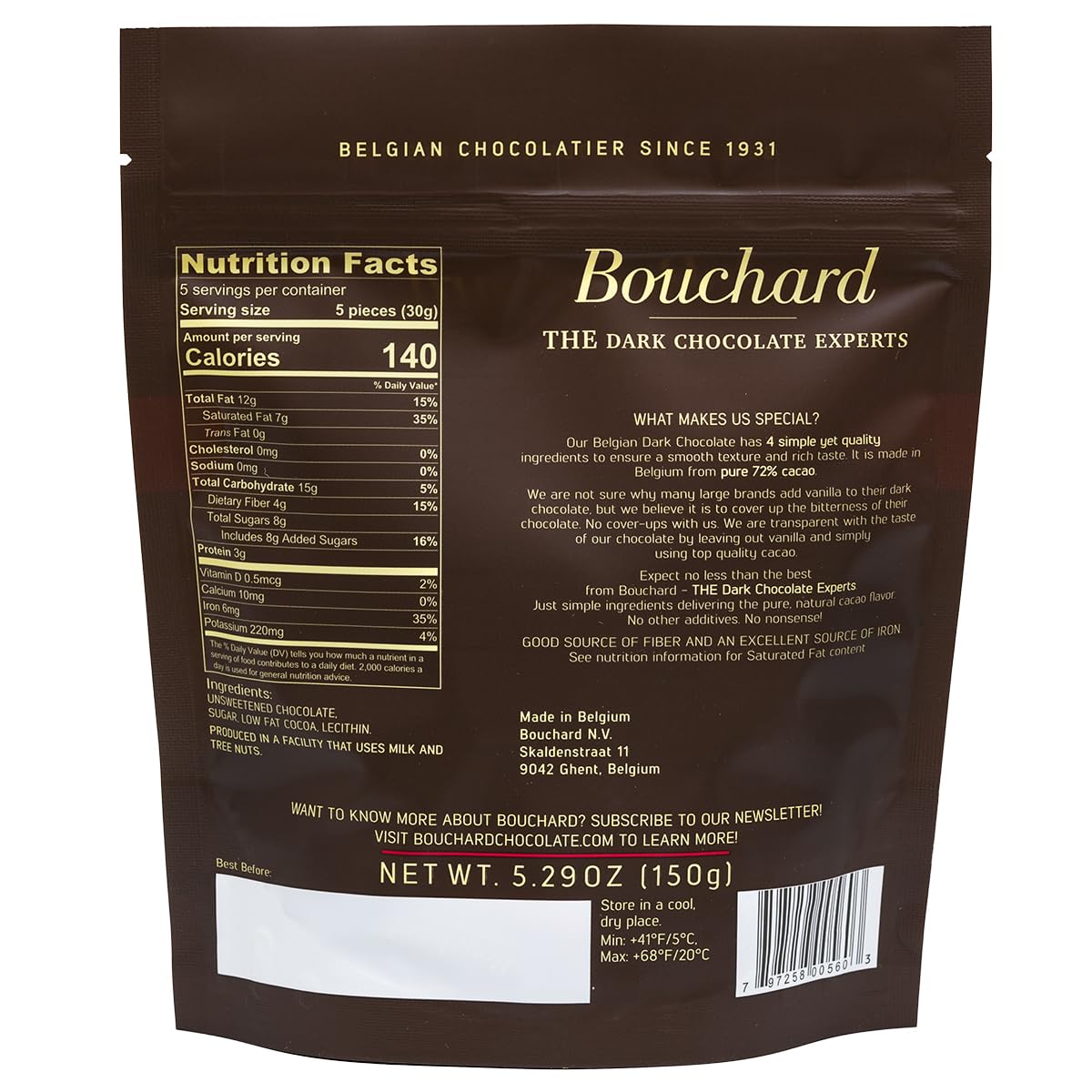 Bouchard Chocolate Mini Bags Variety Pack - 4 Count, 21.16 Ounce