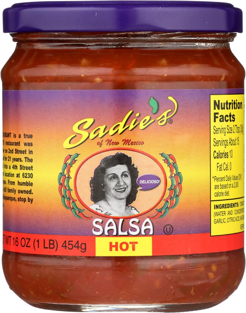 Sadie'S Of New Mexico Salsa, Hot 16 Oz (Pack Of 3)