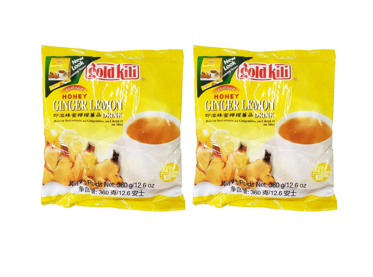Gold Kili Instant Honey Ginger Lemon Drink (2 Pack, Total Of 720G)