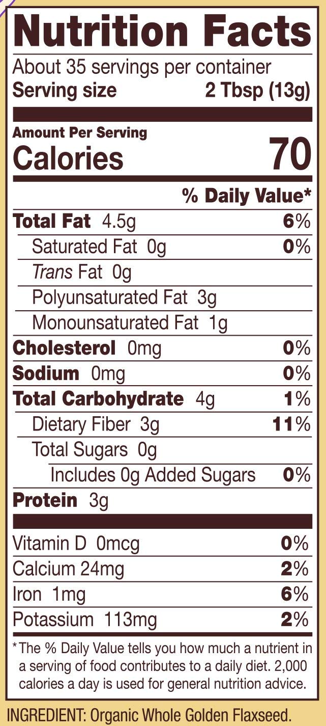 Bob'S Red Mill Golden Flaxseed Meal, 16.0 Ounce (Pack Of 2)