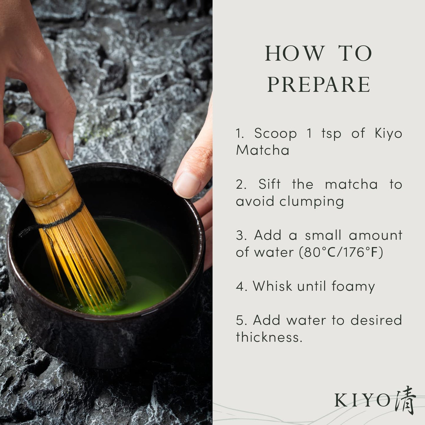 Kiyo Matcha Ceremonial Uji Matcha Green Tea Powder - Imperial Grade - 40g/1.41oz