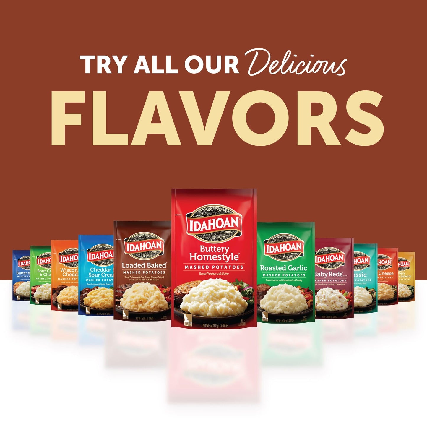 Idahoan Mashed Loaded Potatoes, 4 oz