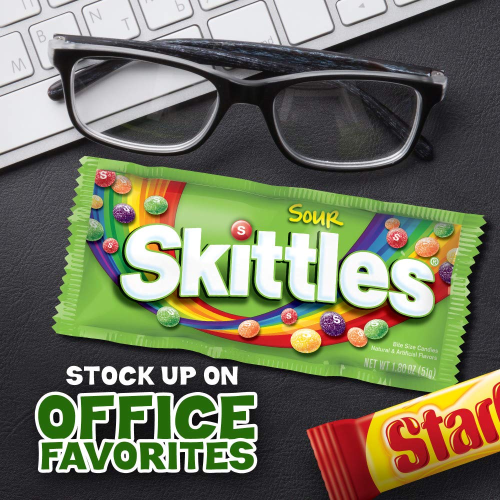 Skittles Assorted Candy Variety Pack, 30 Count Bulk Box, Perfect for Holidays, Gifts, Parties, 37.05 oz